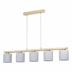 EGLO Castralvo, 5 ampoule(s), E27, Marron, Nickel