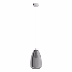 EGLO ALOBRASE, Support flexible, Noir, Chrome, Chrome, Verre, Acier, Salon, IP20