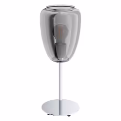 EGLO ALOBRASE, Chrome, Transparent, Verre, Acier, Salon, IP20, II, E27