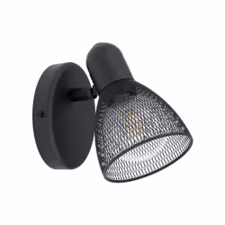 EGLO Carovigno, Spot d'éclairage de surface, E14, 1 ampoule(s), 220-240 V, Noir