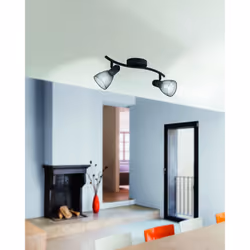 EGLO Carovigno Spot d'éclairage de surface Noir E14 40 W