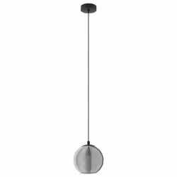 EGLO Ariscani, Noir, Transparent, Noir, Transparent, Verre, Acier, Noir, Intérieure, IP20