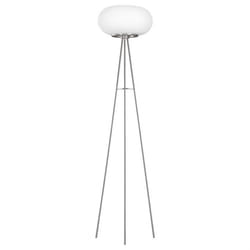 EGLO Optica-C éclairage au sol Ampoule(s) non remplaçable(s) 17 W LED Nickel, Blanc