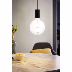 EGLO Pozueta éclairage en suspension Support de fixation E27 40 W Noir