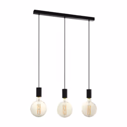 EGLO Pozueta, Support de fixation, Noir, Noir, Acier, Rond, Universel