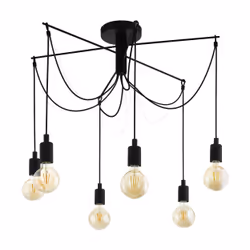 EGLO Musara, 6 ampoule(s), LED, E27, IP20, Noir
