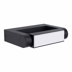 EGLO Brianza, Surface, 1 ampoule(s), Ampoule(s) non remplaçable(s), 3000 K, IP44, Noir
