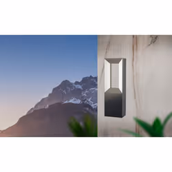 EGLO Riforano Éclairage mural extérieur LED 5 W Noir, Blanc