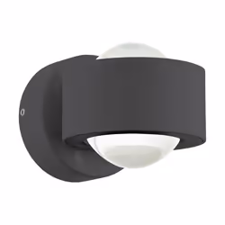 EGLO Treviolo, 2 ampoule(s), 3000 K, IP44, Anthracite, Transparent
