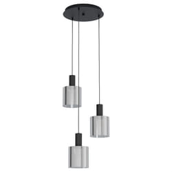 EGLO Gorosiba éclairage en suspension Support de fixation E27 40 W Noir, Acier