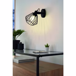 EGLO Tabillano Spot d'éclairage de surface Noir E27 40 W