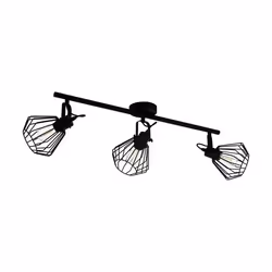 EGLO Tabillano, Spot d'éclairage de surface, E27, 3 ampoule(s), 220-240 V, Noir