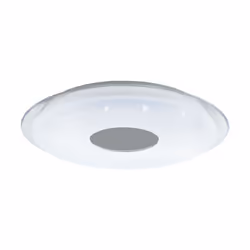 EGLO Lanciano-C, 1 ampoule(s), LED, Ampoule(s) non remplaçable(s), 5000 lm, IP20, Chrome, Transparent, Blanc