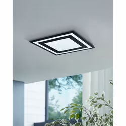 EGLO Savatarila éclairage de plafond Noir, Blanc LED