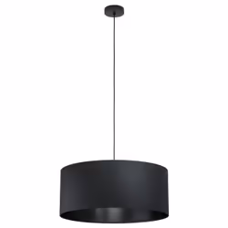 EGLO Maserlo 1, Support flexible, Noir, Noir, Acier, Tissu, Rond