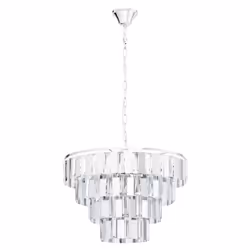 EGLO Erseka, Support flexible, Chrome, Transparent, Acier, Cristal, Intérieure