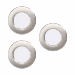 EGLO Fueva 5, Spot lumineux encastrable, LED, 220-240 V, Acier satin, Blanc