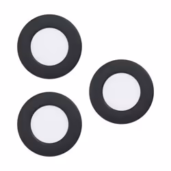 EGLO Fueva 5, Spot lumineux encastrable, 3 ampoule(s), LED, 3000 K, 990 lm, Noir, Blanc