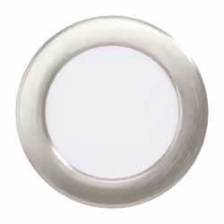 EGLO Fueva 5, Spot lumineux encastrable, LED, 4000 K, 700 lm, 220-240 V, Acier satin, Acier, Blanc