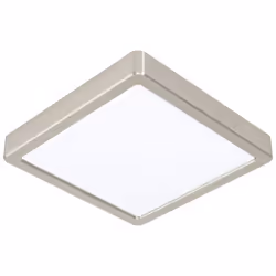 EGLO Fueva 5, LED, 4000 K, 2100 lm, IP20, Acier satin, Blanc