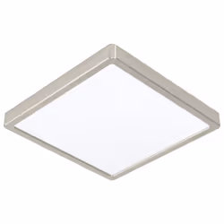 EGLO Fueva 5, LED, 4000 K, 2500 lm, IP20, Acier satin, Blanc