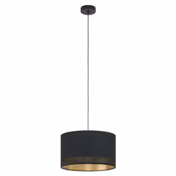 EGLO Esteperra, Support flexible, Noir, Or, Noir, Or, Acier, Tissu, Intérieure