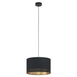 EGLO Esteperra éclairage en suspension Support flexible E27 Noir, Or