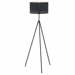 EGLO Esteperra, Chambre à coucher, Salon, Noir, Or, IP20, Tissu, Acier, II, E27