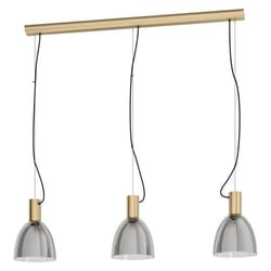 EGLO Lebalio éclairage en suspension Support de fixation E27 40 W Noir, Transparent