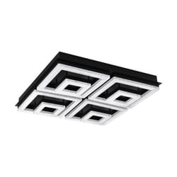 EGLO Fradelo 1 éclairage de plafond Noir, Blanc LED F