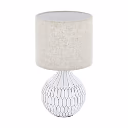 EGLO Bellariva 3, Marron, Blanc, Vitrocéramique, Tissu, IP20, II, E27, 1 ampoule(s)