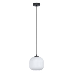 EGLO Mantunalle éclairage en suspension Support flexible E27 Noir, Blanc
