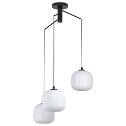 EGLO Mantunalle éclairage en suspension Support de fixation E27 40 W Noir, Blanc