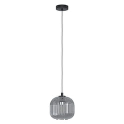 EGLO Mantunalle 1 éclairage en suspension Support flexible E27 Noir, Transparent