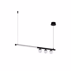 EGLO Pendelleuchte, Support de fixation, Noir, Blanc, Blanc, Plastique, Acier, Plastique, Rond