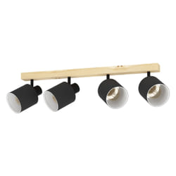 EGLO BATALLAS Spot lumineux sur rail Noir, Marron, Blanc E27 10 W