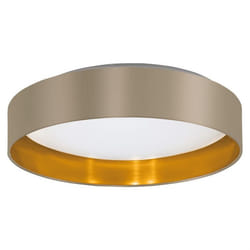 EGLO 99541 - Maserlo 2 éclairage de plafond Or, Taupe, Blanc LED F