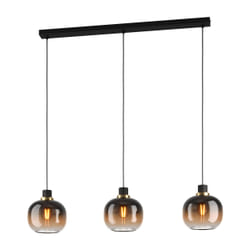 EGLO Oilella éclairage en suspension Support flexible E27 Noir, Laiton