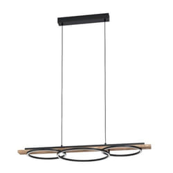 EGLO Boyal éclairage en suspension 12,5 W LED Noir, Marron, Blanc