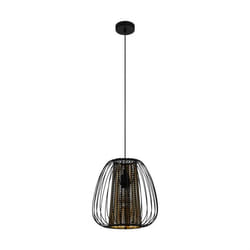 EGLO Curasao éclairage en suspension E27 40 W Noir, Or