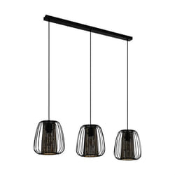 EGLO Curasao éclairage en suspension E27 40 W Noir, Or