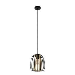 EGLO Encinitos éclairage en suspension Support flexible E27 40 W Noir, Or