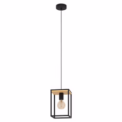 EGLO Libertad, Support flexible, Noir, Marron, Noir, Marron, Acier, Bois, Rectangulaire, Noir