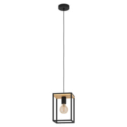 EGLO Libertad éclairage en suspension Support flexible E27 Noir, Marron