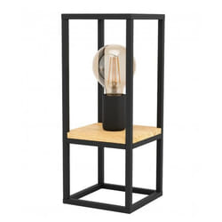 EGLO Libertad lampe de table E27 40 W Noir, Marron