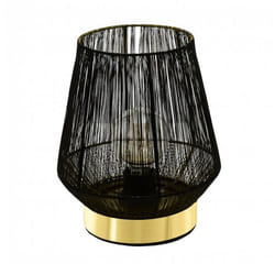 EGLO Escandidos lampe de table E27 40 W Noir, Laiton, Or