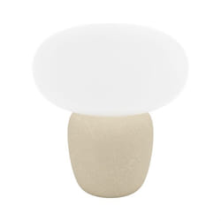 EGLO Cahuama lampe de table E27 40 W Marron, Blanc