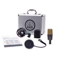 AKG C414 XLII microphone Or, Gris Microphone de scène/direct