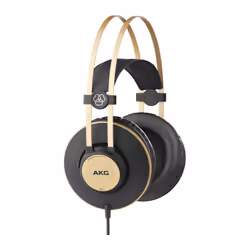 AKG K92, Avec fil, 16 - 22000 Hz, Musique, 200 g, Écouteurs, Noir, Or