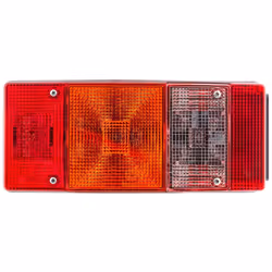 HELLA 2SL 007 547-061 Feu arrière droit Rouge noir sans ampoules